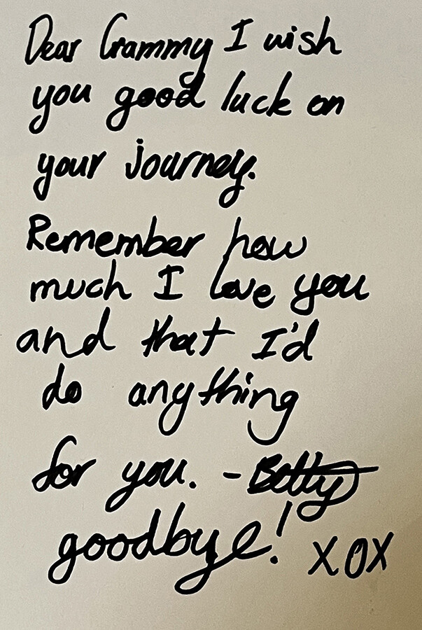 Letter to grammy