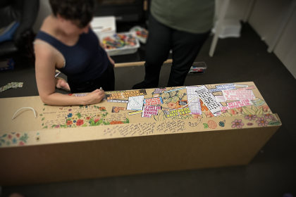 decorating-casket Decorating a casket