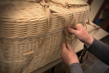 daisybox wicker kinder basket